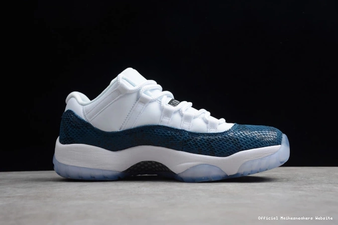 Official Maikesneakers Low CD6846-102 Blue Air 11 Jordan Navy Snakeskin 0713